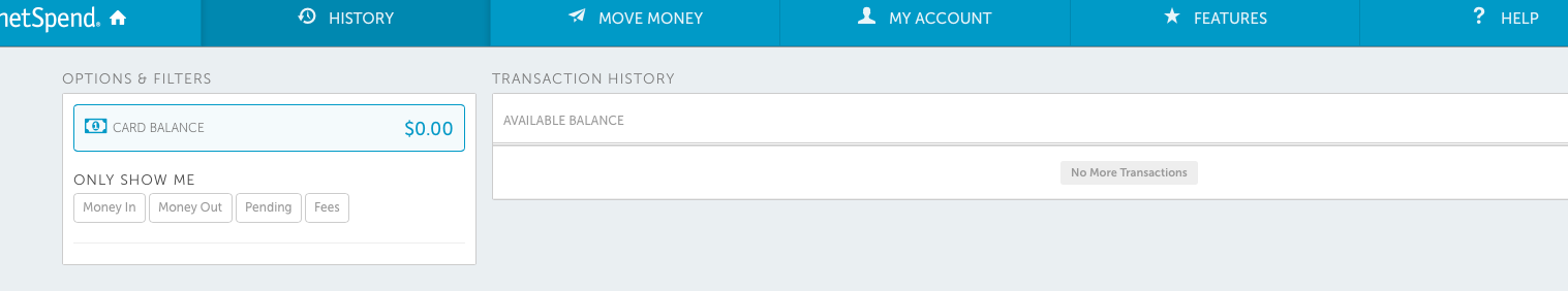 netspend log-in