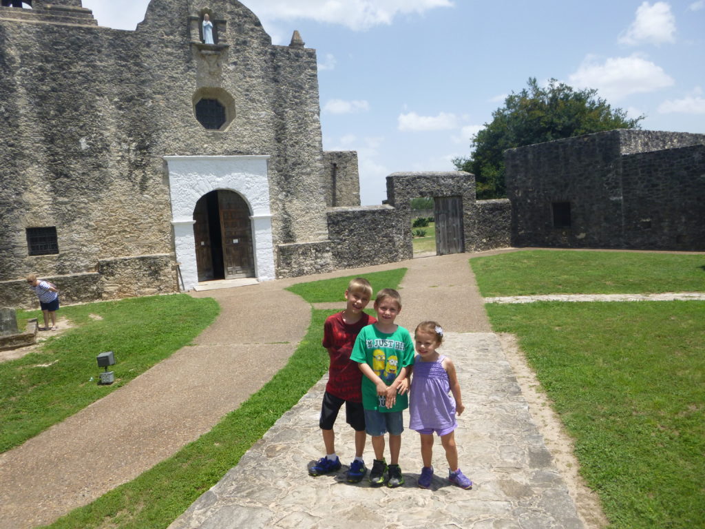 Exploring Presidio La Bahia during the day
