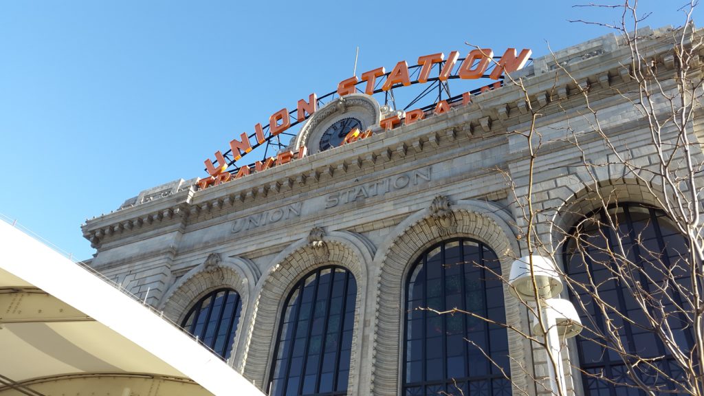 Union Station with a clock on top