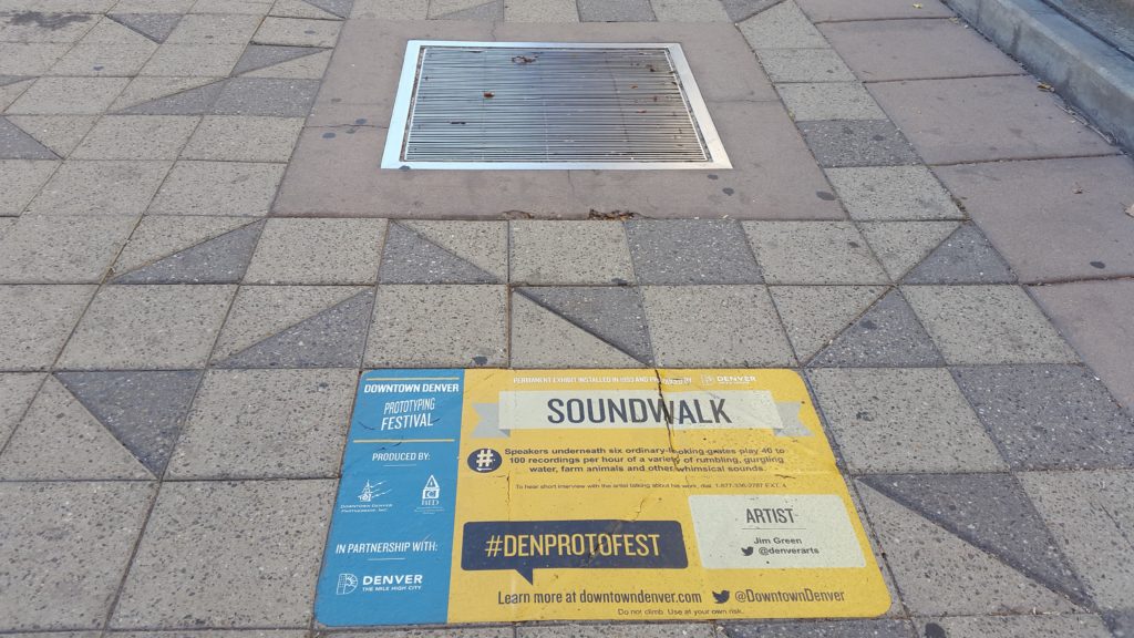 a sign on the ground