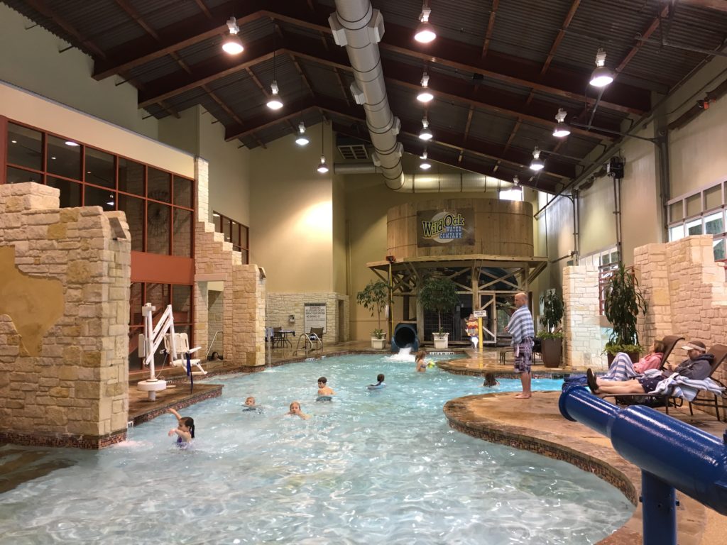 a group of people in a swimming pool
