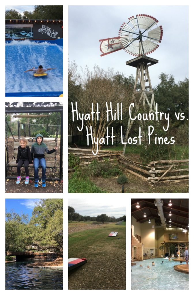 Hyatt Hill Country vs. Hyatt Lost Pines www.milesforfamily.com