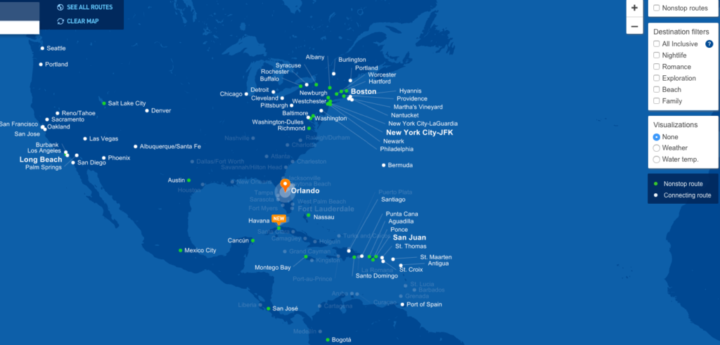 a map of the world with cities