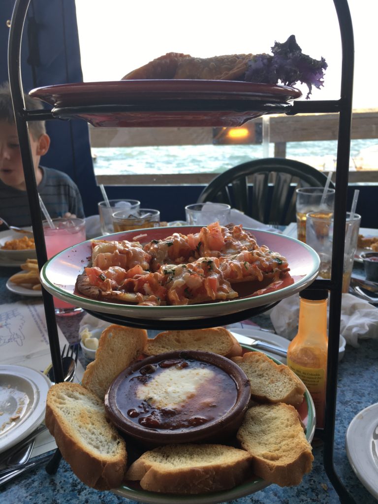 a plate of food on a table