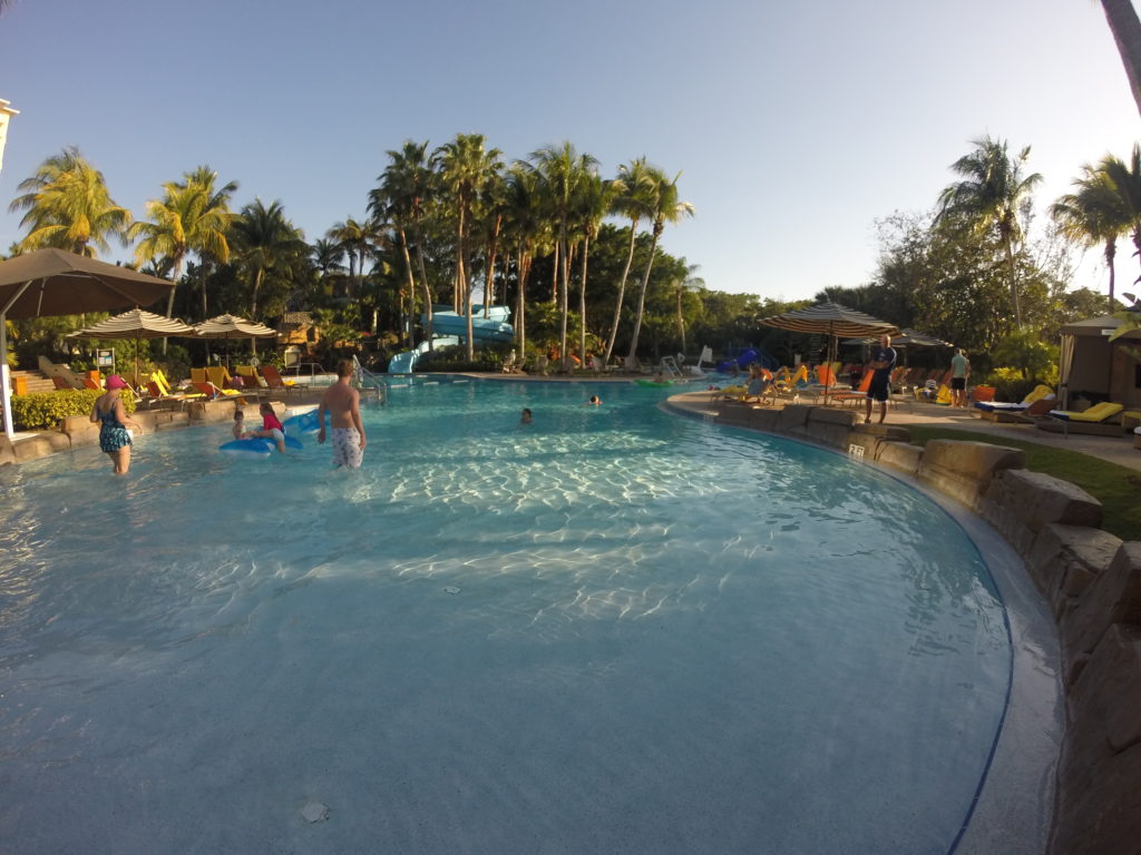 a pool with people in it