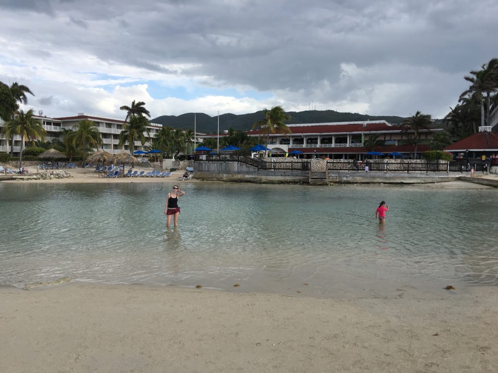 people standing in the water