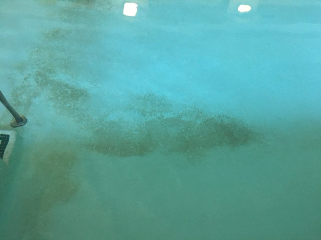 a blue and green surface