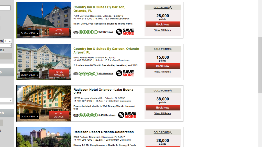 a screenshot of a hotel advertisement