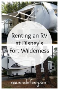 alugando um RV na Disney Fort Wilderness's Fort Wilderness