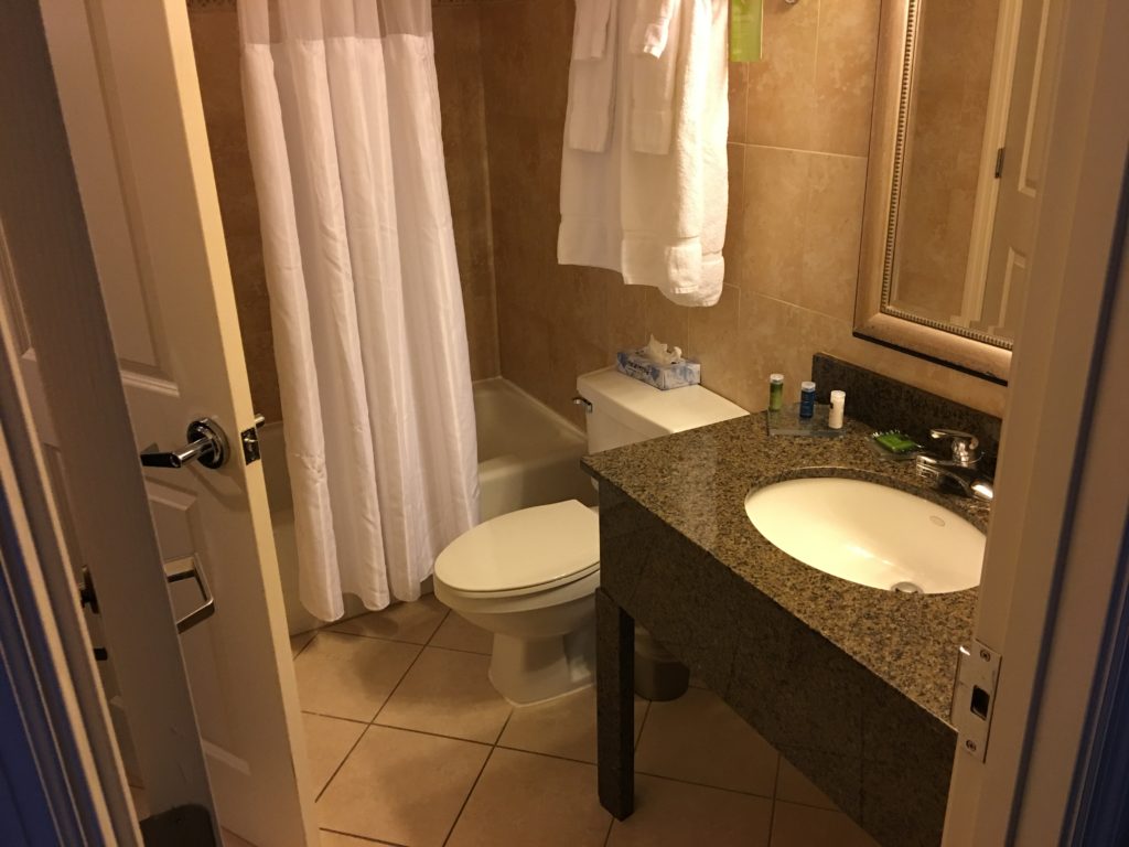 a bathroom with a sink and toilet