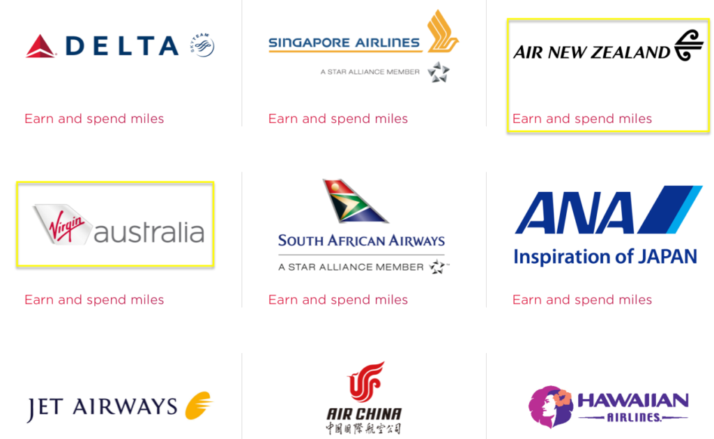 a screenshot of a group of logos