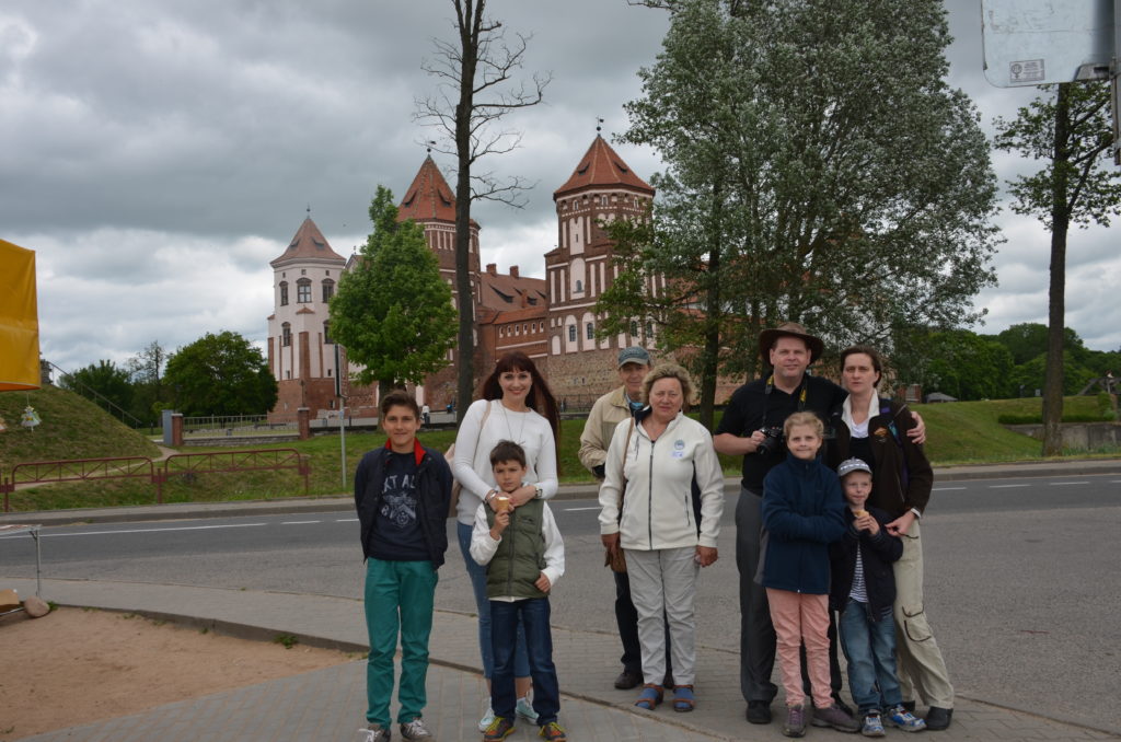 a group of people posing for a photo