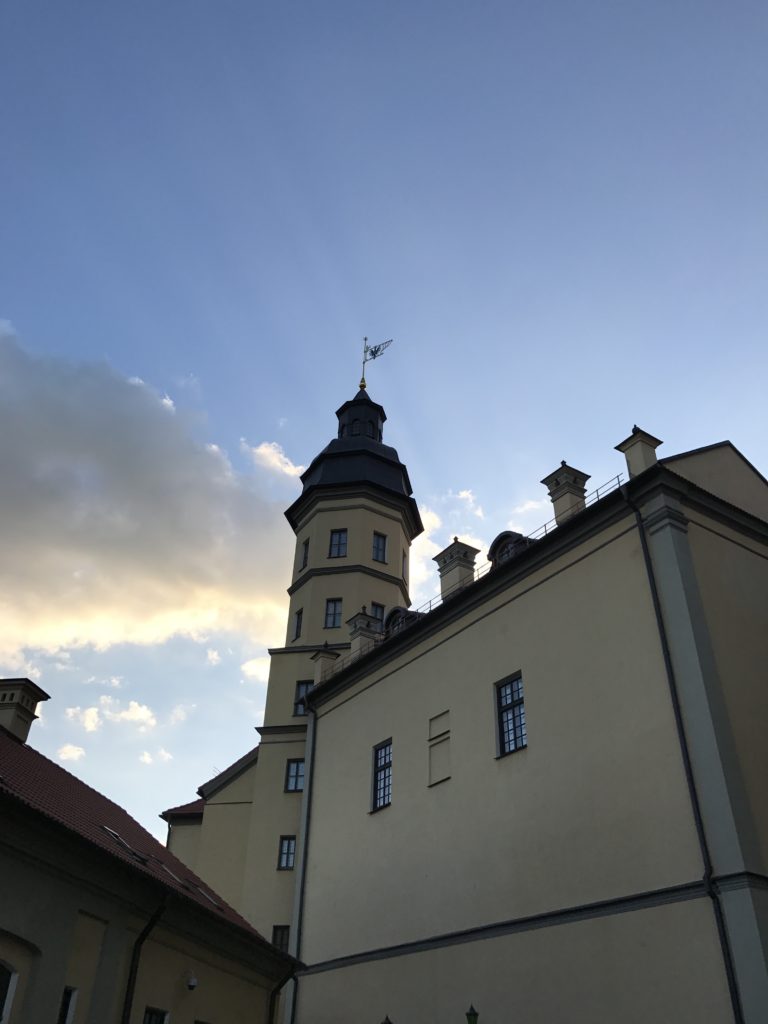 a building with a tower