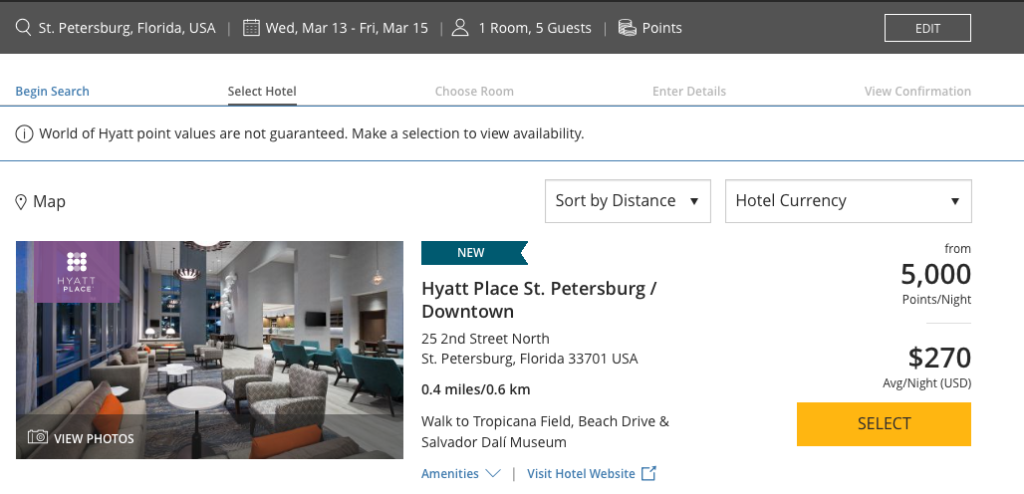 a screenshot of a hotel