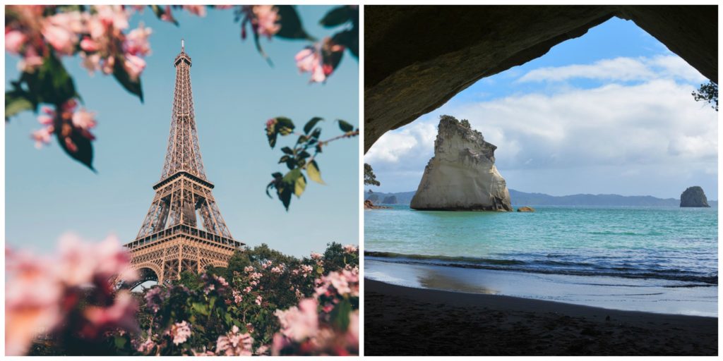 Paris or New Zealand? Drum roll please....