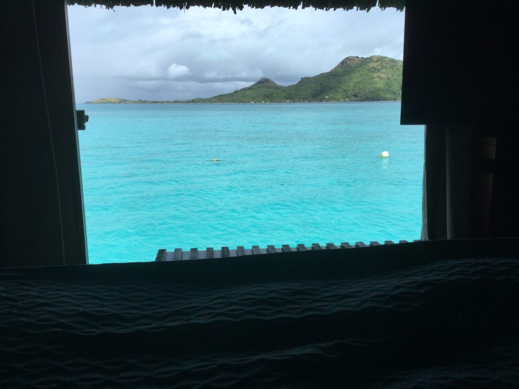 a view of a body of water from a room