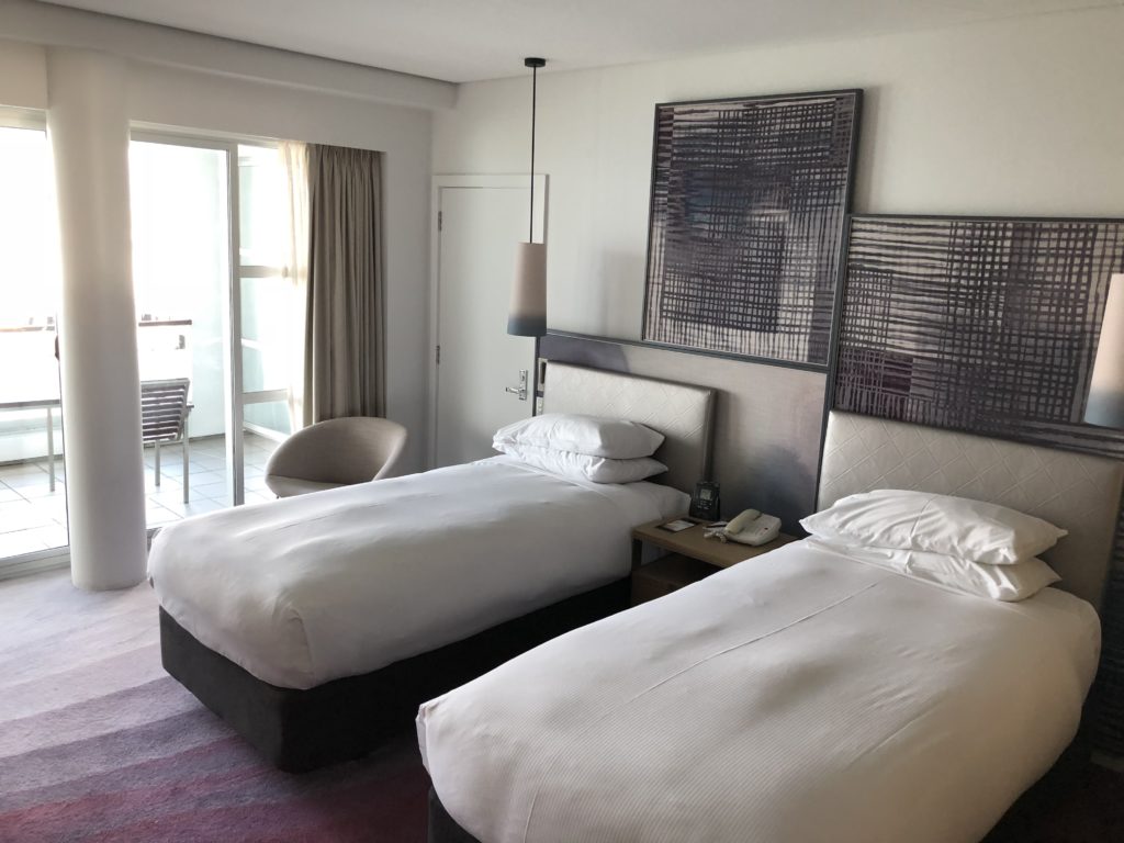 two beds in a room