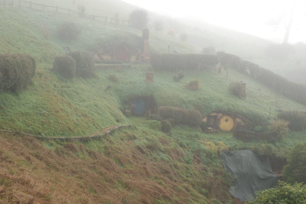 a hobbit house on a hill