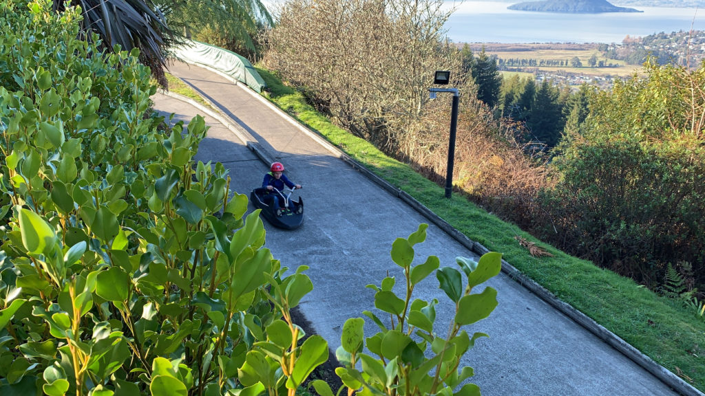 a person on a go cart