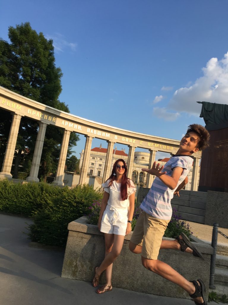 a man and woman posing for a picture