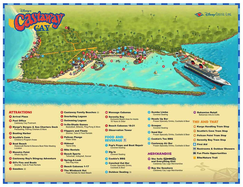 a map of a cruise ship
