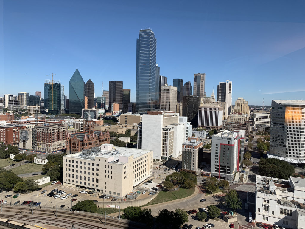 a city with many tall buildings