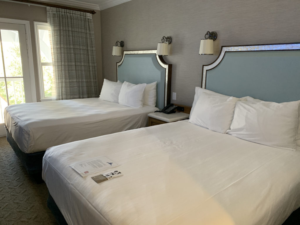 two beds in a room