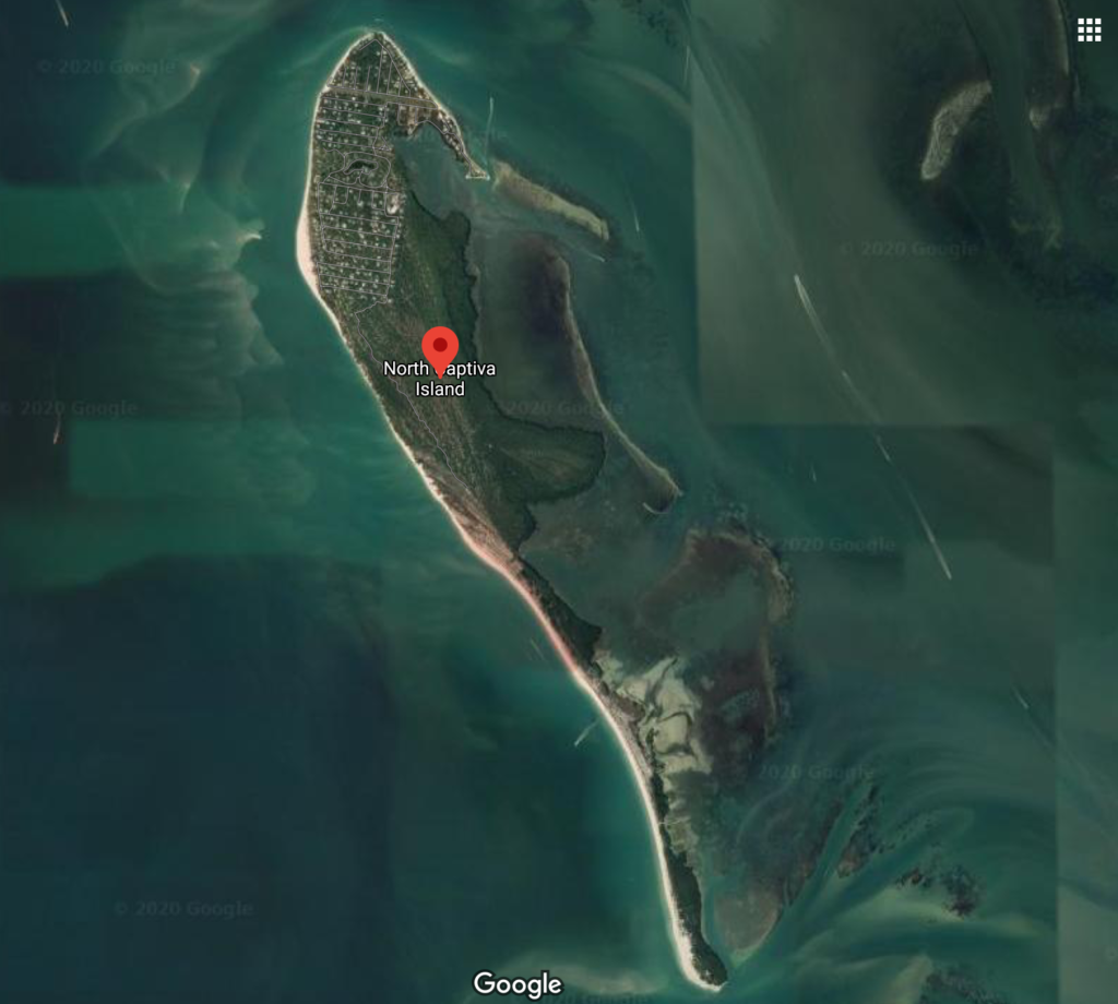 an aerial view of a island