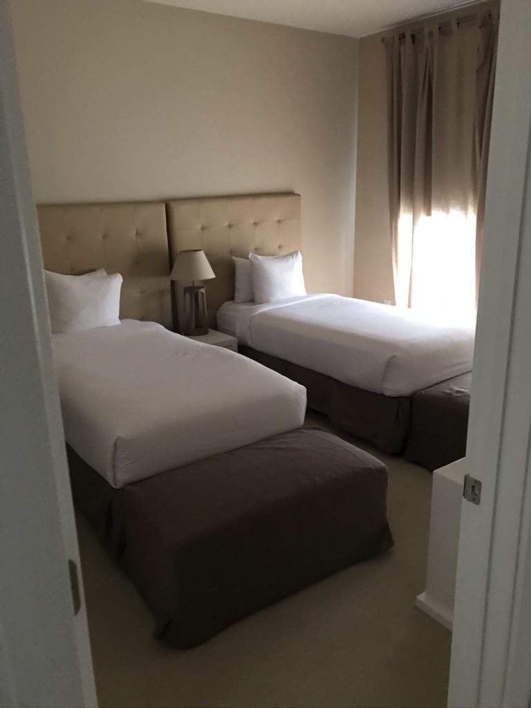 two beds in a room