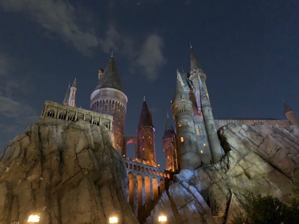 a castle on a rock