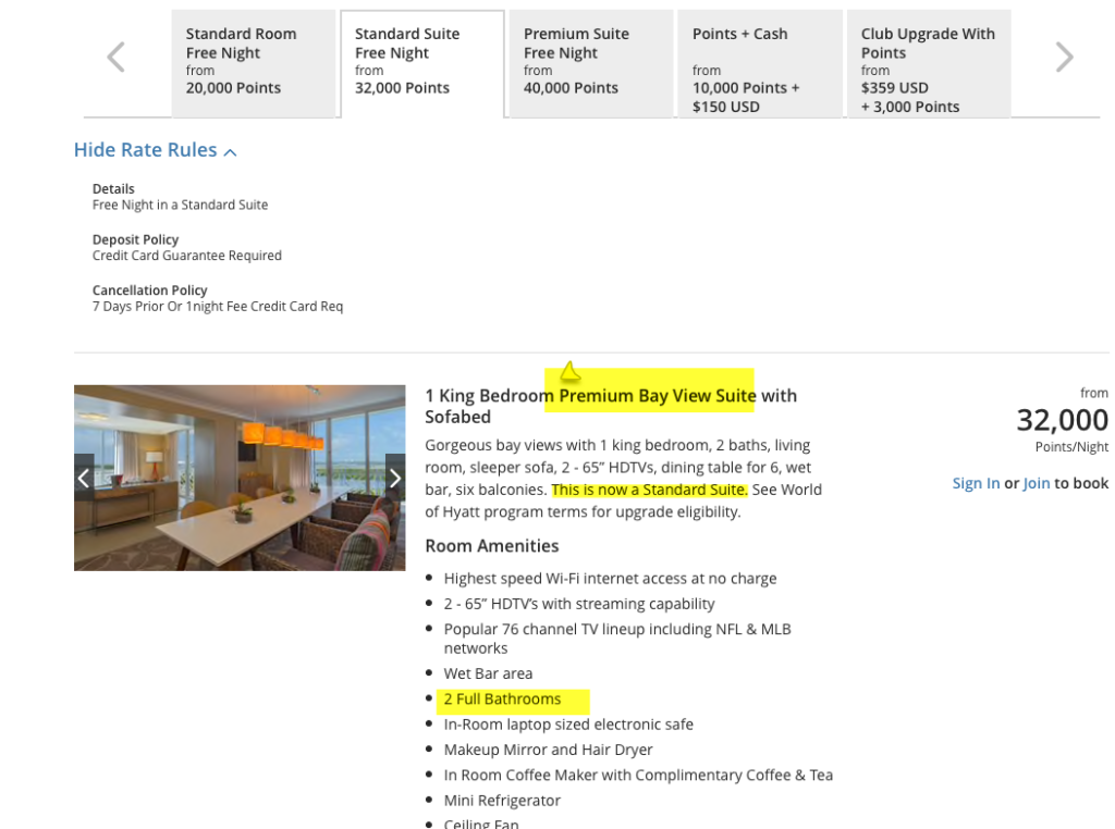 a screenshot of a hotel