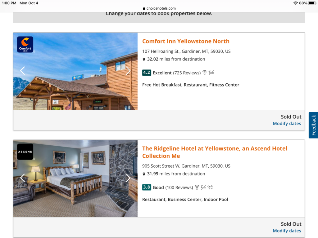 a screenshot of a hotel
