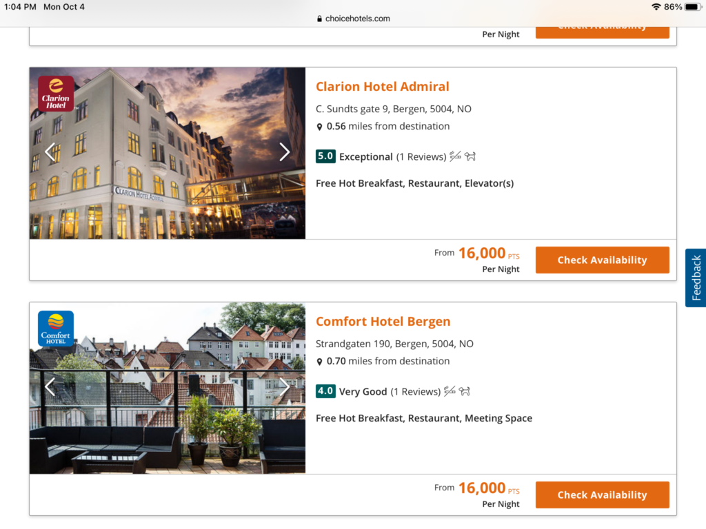 a screenshot of a hotel