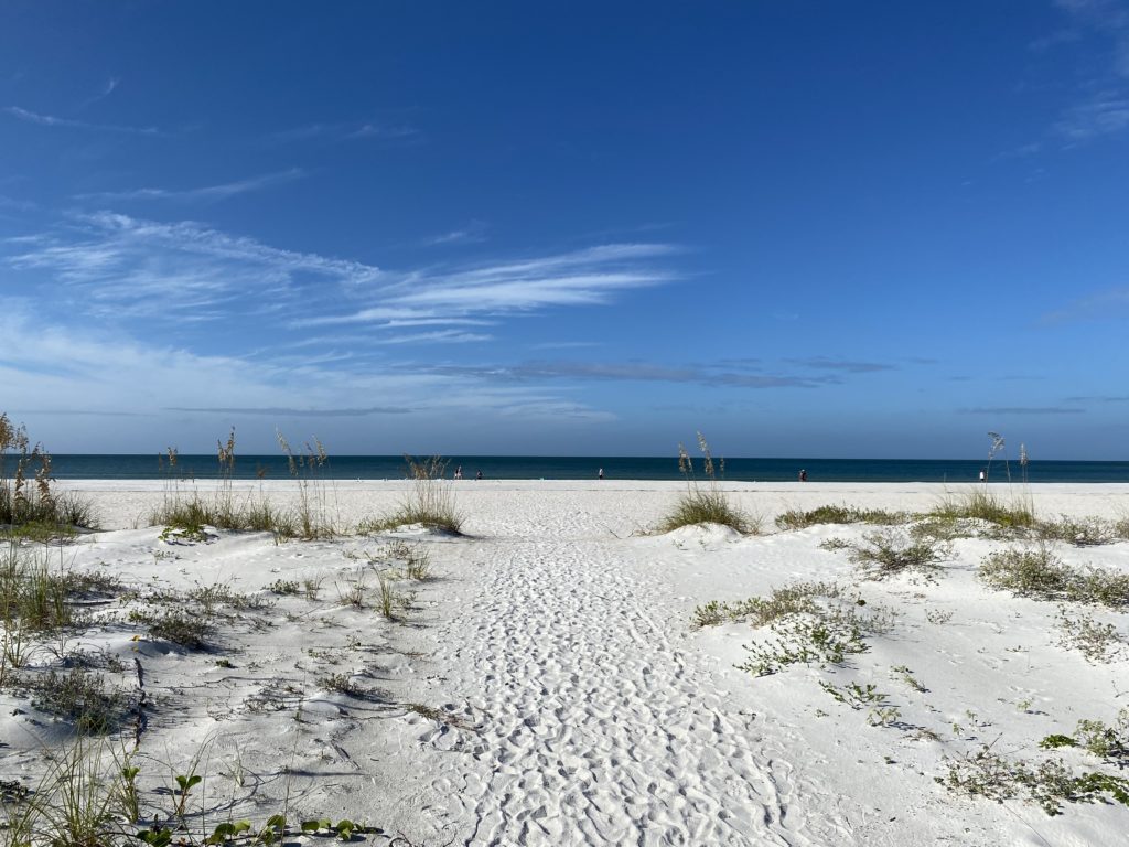 a path leading to a beach