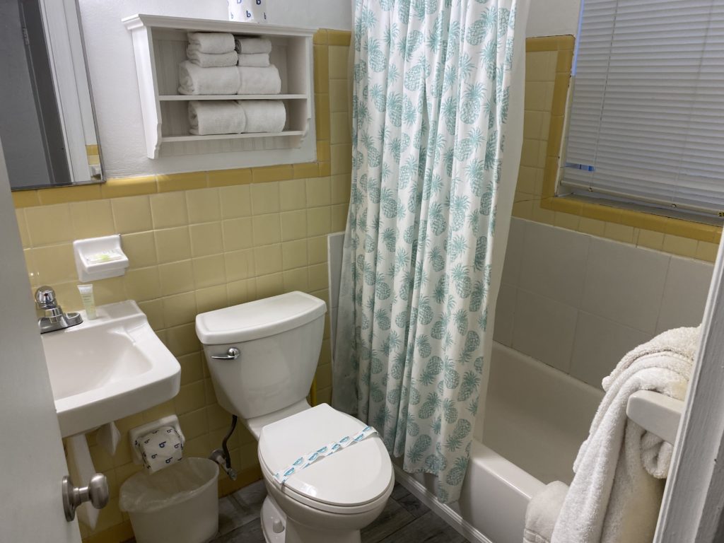 a bathroom with a toilet and sink