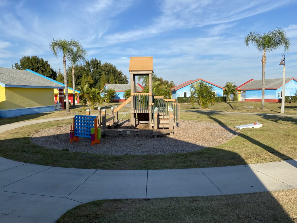 a playground in a park