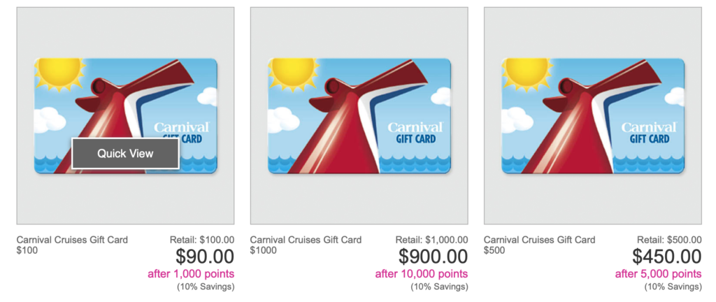 Buying Discounted Carnival Gift Cards - Miles For Family