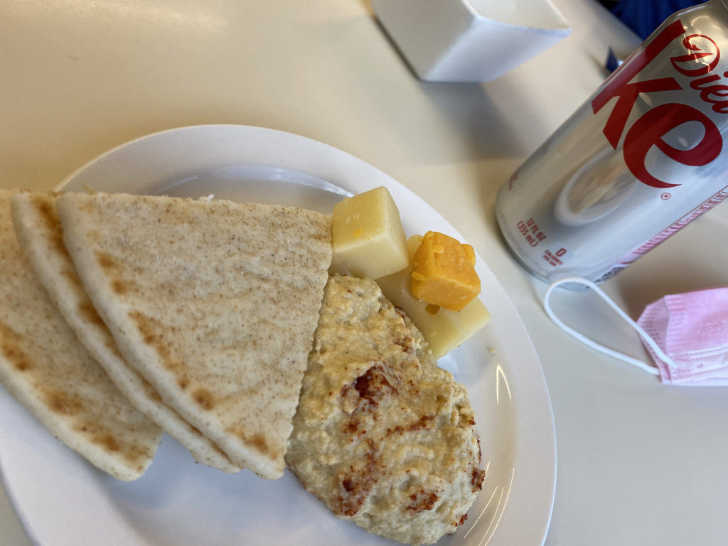 a plate of food on a table