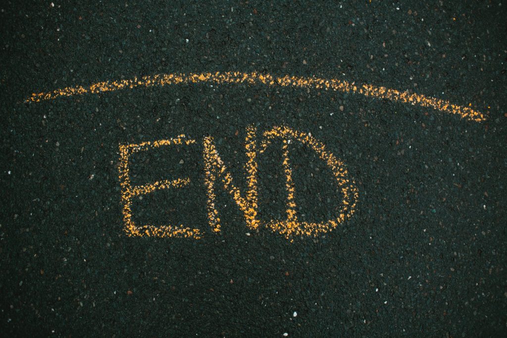 a text written on the ground