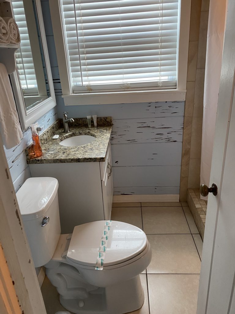 a bathroom with a sink and toilet