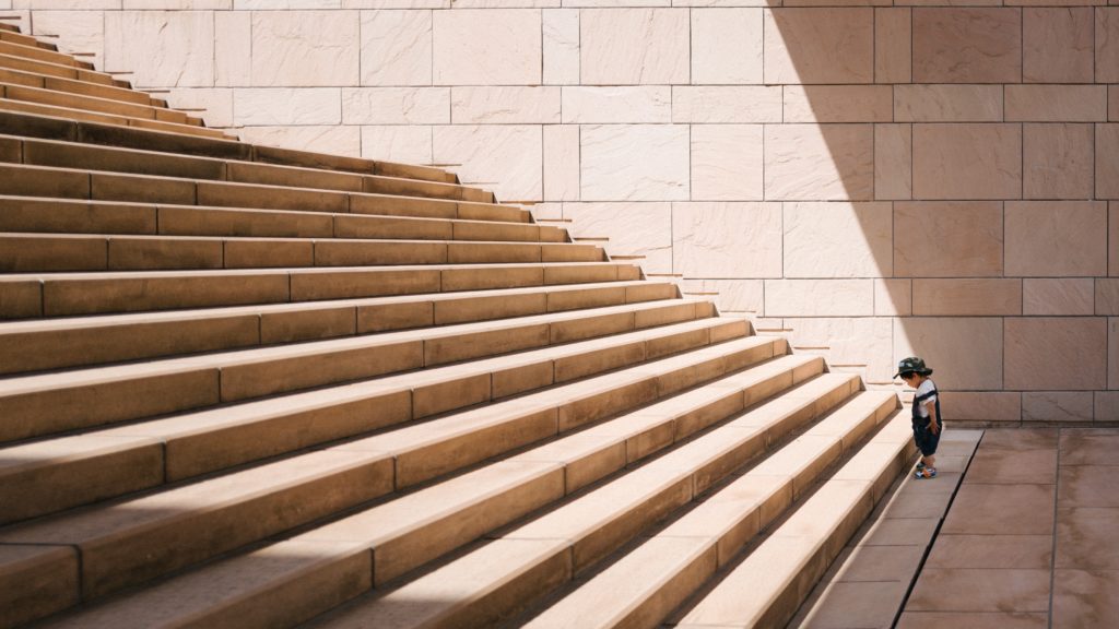 a set of stairs outside