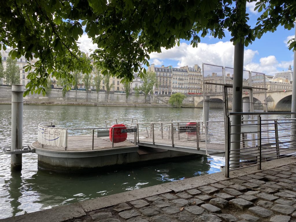 a dock on a body of water