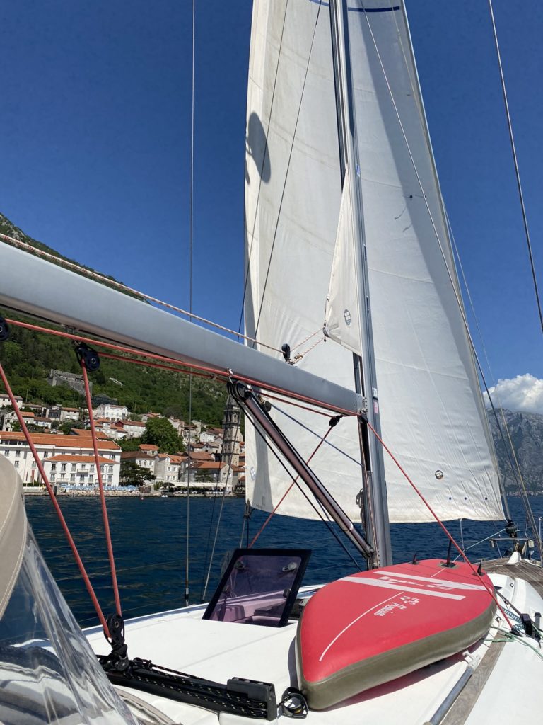 a sailboat on the water