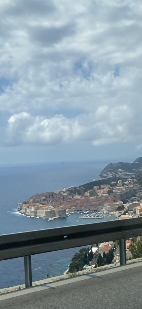 a city on a rocky island