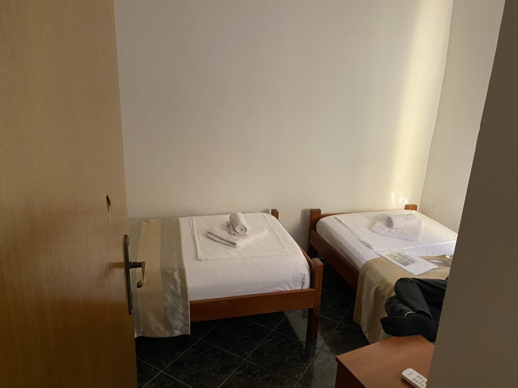 two beds in a room