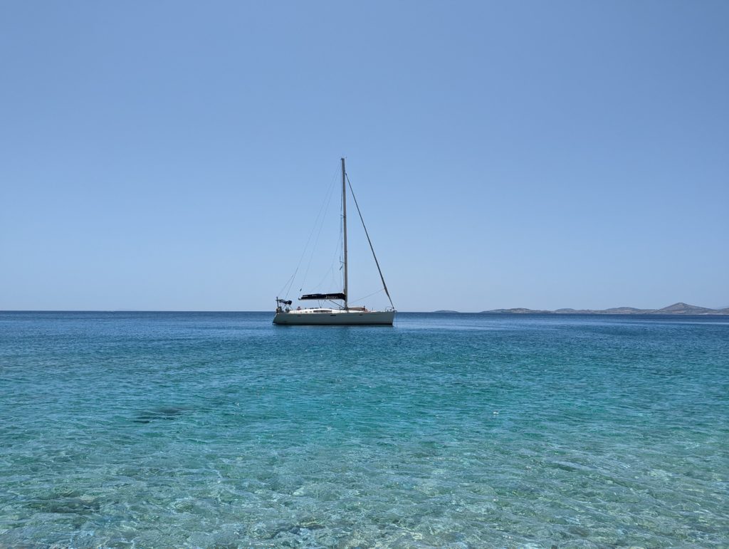 a sailboat in the water