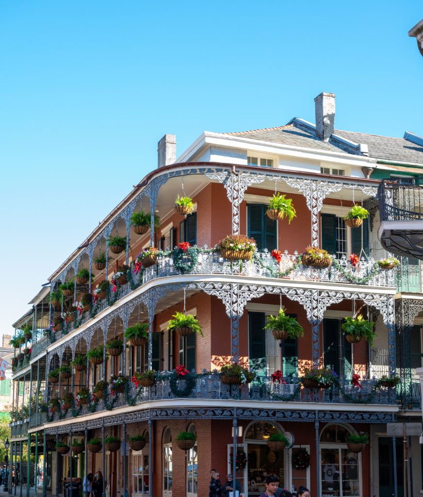 a building with many balconies