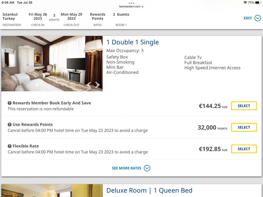 a screenshot of a hotel