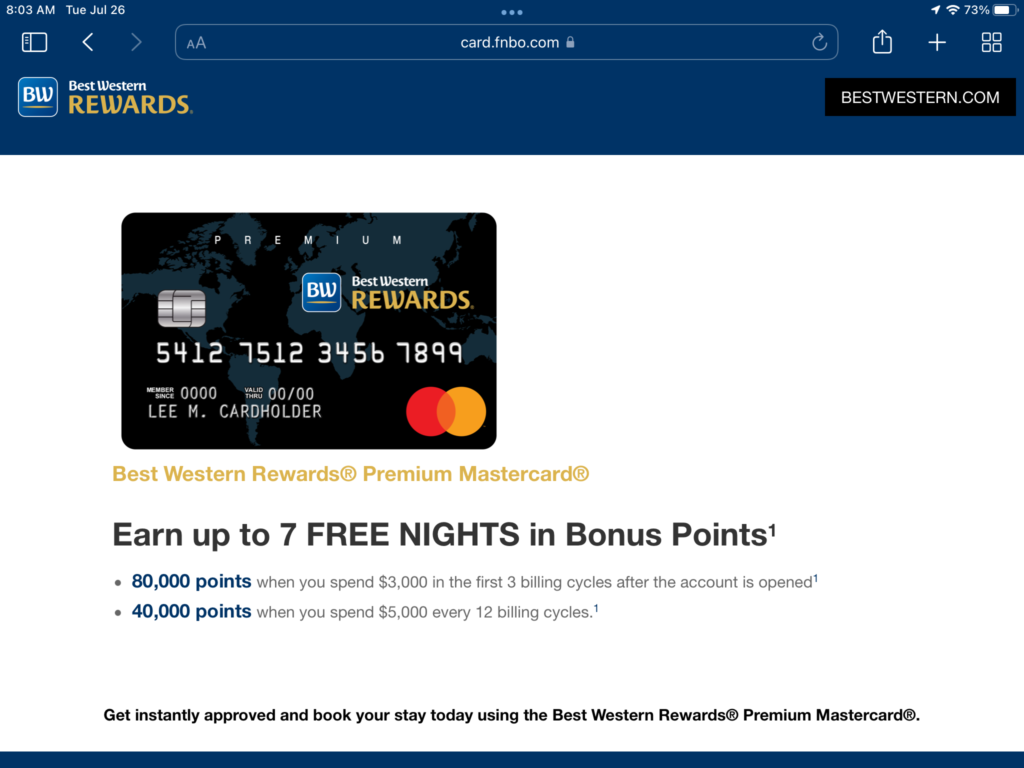 a screenshot of a credit card