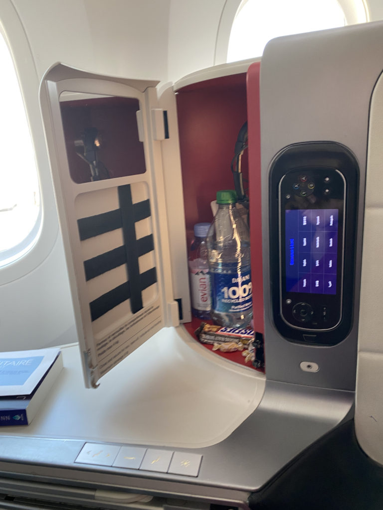 a small cabinet with a screen and a screen on it